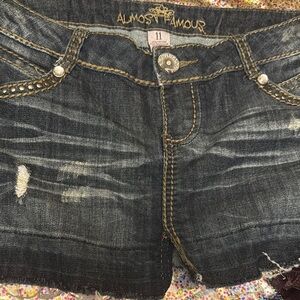 Almost Famous Denim Mini Skirt